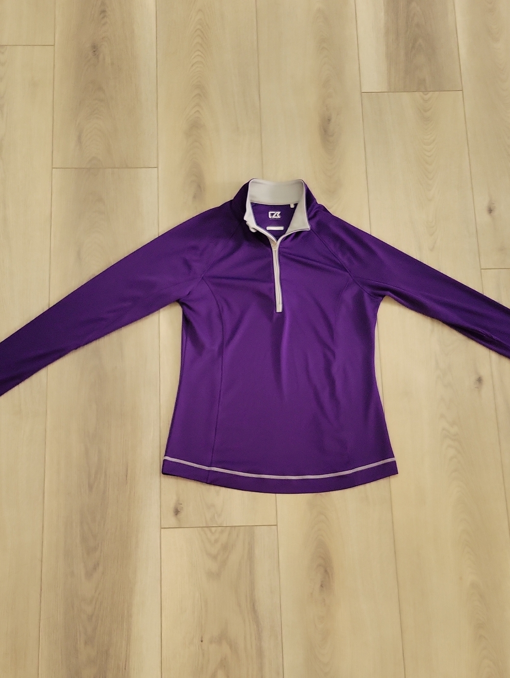 Cutter & Buck Purple Performance Top with White Trim